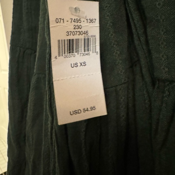 NWT AE Aerie Boho Crochet Tiered Green Dress XS - Picture 7 of 12